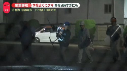 宇都宮の中心部でクマ出没「どうすればいいのかわからない」&ldquo;エサが目的ではない&rdquo;専門家は指摘