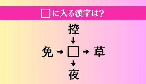 【穴埋め熟語クイズ Vol.4791】□に漢字を入れて4つの熟語を完成させてください