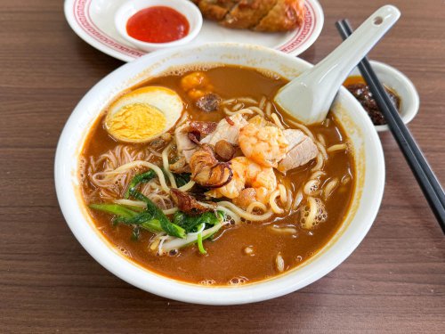 Taman Gembira&rsquo;s Hakka Kopitiam serves a mixed bag of goodies, including fried prawn noodles, prawn noodles and yong tau foo