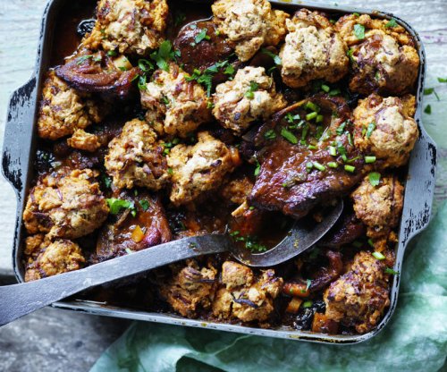 Classic beef stew with dumplings