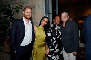 Meghan Markle styles green Heidi Merrick dress for Netflix event