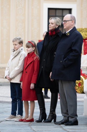 Princess Charlene favors Ralph Lauren for Monte Carlo tennis event