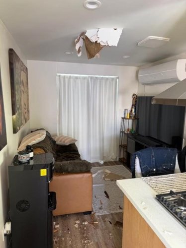 FAA investigating after 'dirty ice' block falls through homeowner's roof