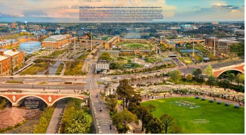 See designs to cap I-77 with parks and development