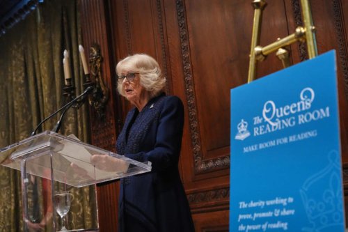 Queen Camilla attends a reception at the New York Public Library with Sarah Jessica Parker