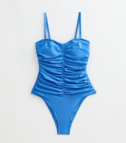 1. Ruching and sculpting, 2. High-waisted bikinis, 3. Square-neck swimsuits, 4. Bright and bold&nbsp;, 5. Metallic hardware, 6. Minimal bandeau styles, Six of this season&rsquo;s most flattering swimwear trends