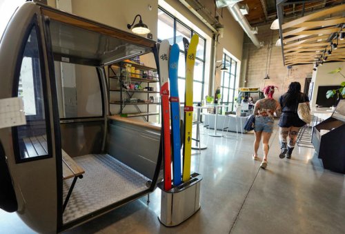 A cafe with a converted ski gondola is tucked away in SLC&rsquo;s Granary District
