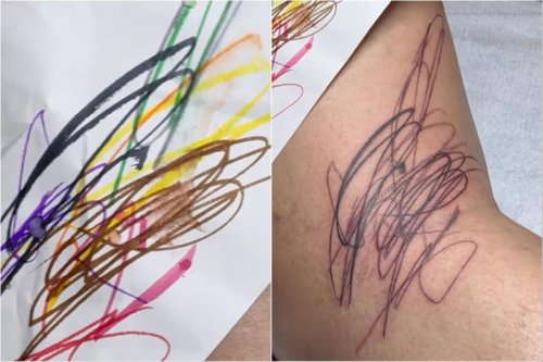 Rihanna unveils touching tattoo designed by her three children