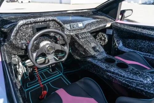 Someone just paid $50,500 for a pink Lamborghini Aventador SVJ that runs a Yamaha engine and lives permanently underwater