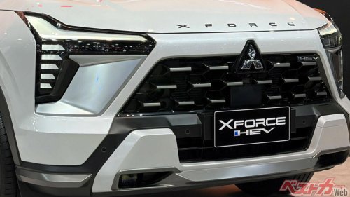 ASEANで磨かれた「実用主義SUV」, ハイブリッドで完成度を底上げ, コンパクトながら最低地上高222mmと18インチによって迫力は抜群, 全長4390mmは日本でも「ちょうどいい」のでは!?, 三菱の小型SUVが海外で爆売れモード! 新型エクスフォースは日本に来たら&ldquo;ちょうどいいSUV&rdquo;では?