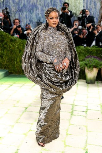 Rihanna and A$AP Rocky close out the Met Gala red carpet in style