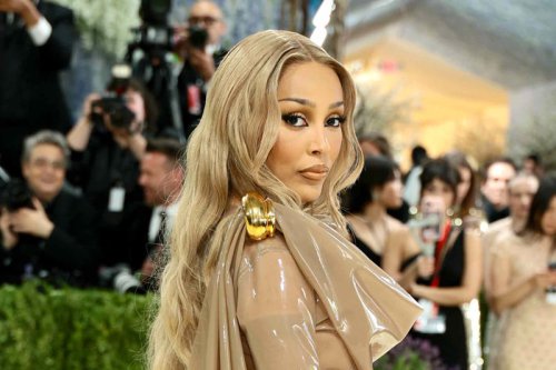 Doja Cat's semi-sheer nude toga looks like it's made of plastic at Met Gala 2026