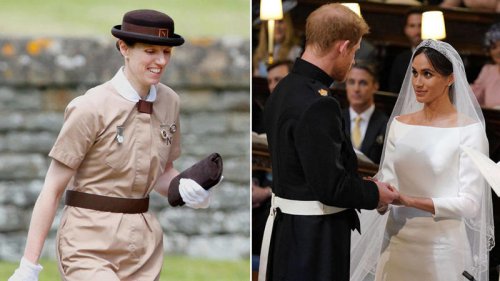 Prince William and Kate's nanny Maria Teresa Turri&oacute;n Borrallo makes rare appearance in Meghan's wedding photos