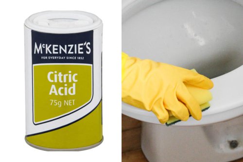 Why toilet bowl stains happen, How to use citric acid to remove toilet bowl stains, Here&rsquo;s how to do it:, How to remove brown, grey, and yellow toilet stains, Can you mix baking soda and vinegar in the toilet?, How to prevent stains from coming back, $5 supermarket buy easily cleans black toilet bowl stains