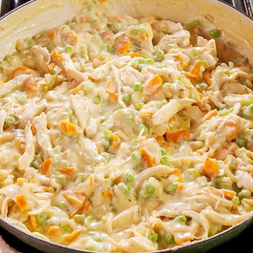 Skip The Crust&mdash;Top Your Chicken Pot Pie With Buttery Biscuits Instead