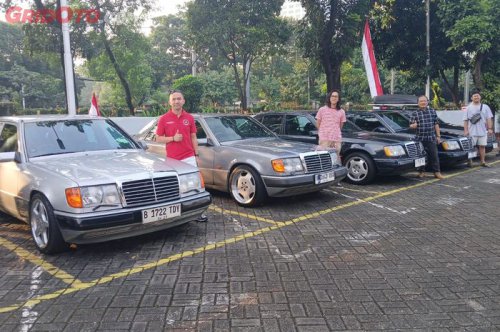 mercedes-benz, w124, gridoto, OTOMOTIF Merdeka Drive, Komunitas G15,  Dari Kumpul-Kumpul Lanjut  Ngebengkel