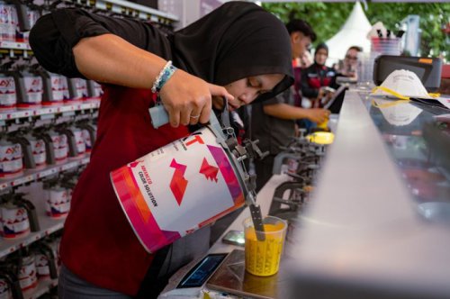 Ramaikan IMX 2025 Semarang, Belkote Paints Gelar Kompetisi Mencampur Cat