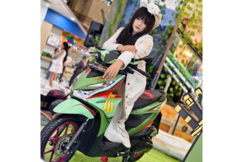 Honda BeAT One Piece x Tahilalats Jadi Buruan Fans di Surabaya
