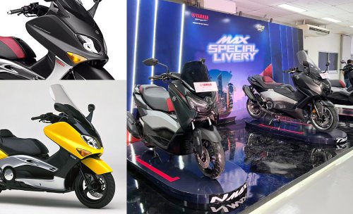 NMAX, xmax, TMAX 560, maxi special livery, Dua Motor Ini Jadi Inspirasi NMAX, XMAX dan TMAX Special Livery 25th Anniversary