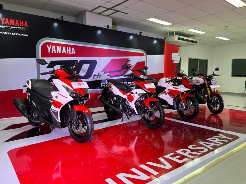 Keren! Yamaha Resmi Luncurkan Aerox, MX-King, R15M dan XSR Livery Yamaha&rsquo;s 70th Anniversary