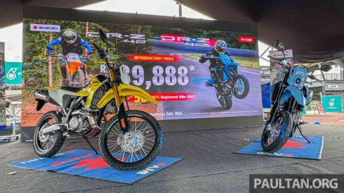 Suzuki DR-Z4 S dan SM Mengaspal di Negara Tetangga, Harga Tembus Segini