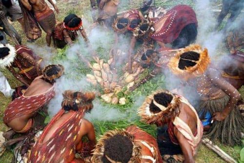 1. Tradisi Bakar Batu, 2. Tradisi Potong Jari, 3. Tradisi Ararem (Suku Biak), 4. Tradisi Tato, 5. Tradisi Tanam Sasi, 6. Tradisi Pembuatan Tifa Menggunakan Darah, 7. Tradisi Festival Lembah Baliem, 8. Tradisi Mansorandak, Top 8+ Budaya dan Tradisi Papua yang Paling Unik dan Menarik