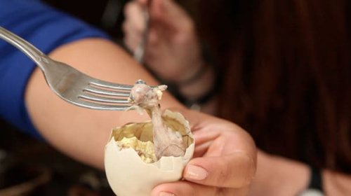 1. Balut, 2. Chicken Adobo, 3. Kinilaw, 4. Bicol Express, 5. Tapsilog, 6. Beef Caldereta, 7. Chicken Inasal, 8. Kwek-kwek, 9. Kare-kare, 10. Halo-halo, Top 10+ Makanan Khas Filipina yang Enak dan Punya Cita Rasa Unik