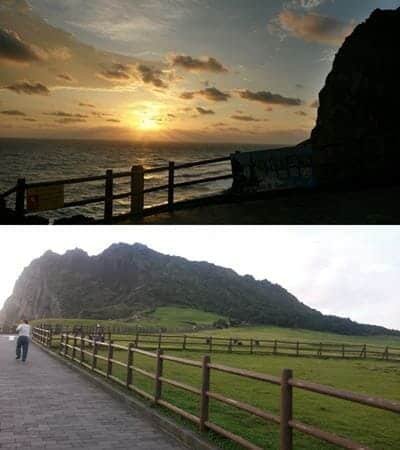 1. Seongsan Ilchulbong, 2. Cheonjiyeon Falls, 3. Jeongbang Falls, 4. Cheonjeyeon Falls, 5. Seonimgyo Bridge, 6. Cheonjeru Tower, 7. Saeyeongyo Bridge, 8. Yongduam Rock, 9. Teddy Bear Museum, Top 9+ Destinasi Wisata di Pulau Jeju yang Indah dan Memesona