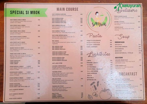 menu si mbok