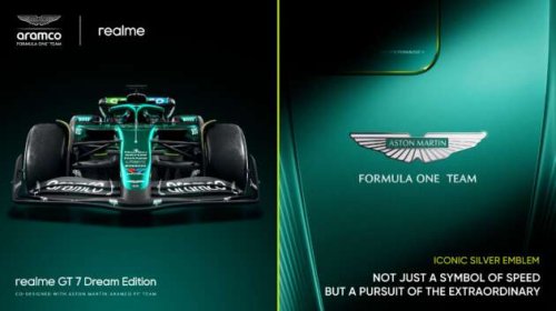 Aston Martin F1 teams up with Realme for GT 7 Dream Edition phone &ndash; launching May 27, multi-year deal