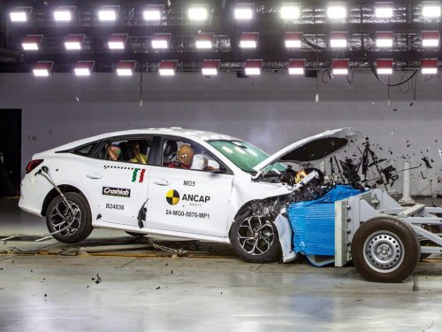 MG5 now rated three stars by ANCAP &ndash; seat belt pre-tensioners, seat belt reminders, AEB, lane keep fitted