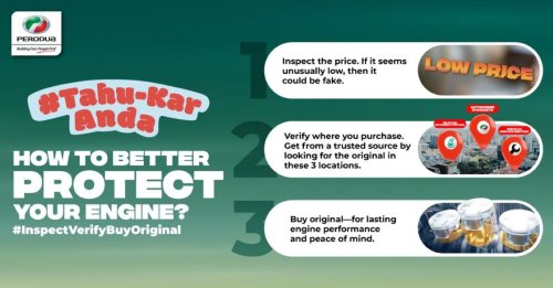 Perodua Genuine Oil keeps your Perodua in tip-top condition &ndash; don&rsquo;t be lured by counterfeit lubricants