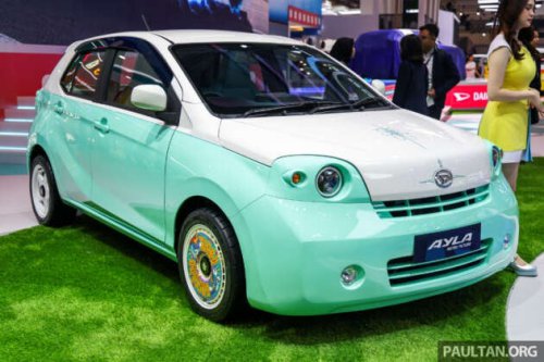 Daihatsu Ayla Retro Future at GIIAS &ndash; Perodua Axia with round headlights, turbofans, air suspension!