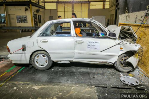 They don&rsquo;t make them like they used to? 1993 Proton Wira in NCAP-style crash test is a grim safety reminder