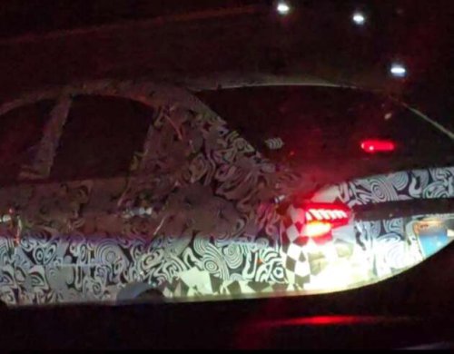 2025 Proton Saga MC3 seen at night &ndash; rear taillights with S70-like LED signature; LED projector headlamps