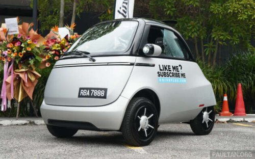 Microlino previewed in Malaysia &ndash; first debut in Asia; modern bubble car with 228 km EV range; 2026 launch