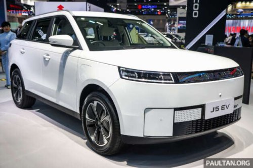 Jaecoo J5 EV launched in Thailand &ndash; CBU, 58.9 kWh battery, 400 km WLTP, 211 PS/288 Nm, RM71k-78k
