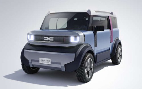 Dacia Hipster Concept previews affordable pint-sized boxy EV &ndash; just 3 metres long, four seats, front bench