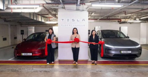 Tesla V4 Superchargers now at Pavillion Damansara &ndash; four DC chargers; still not open to other EV brands