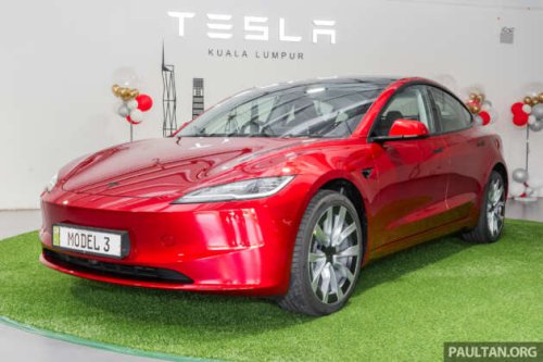 2026 Tesla Model 3 Long Range RWD in Malaysia &ndash; 750 km WLTP, indicator stalk, black badges, RM185k
