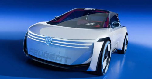 Peugeot Polygon concept shown with Hypersquare steering wheel, steer-by-wire; to feature on next 208?