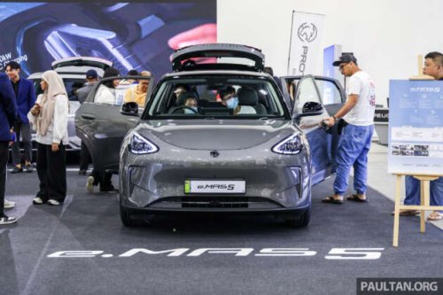 Proton eMas at ACE 2025 &ndash; eMas 5 Premium on display, RM70k for 325 km WLTP, test drives available