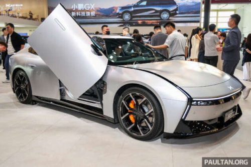 2026 Xpeng P7 on display in Beijing &ndash; up to 820 km CLTC, 594 PS; from RM118k; to be previewed at KLIMS