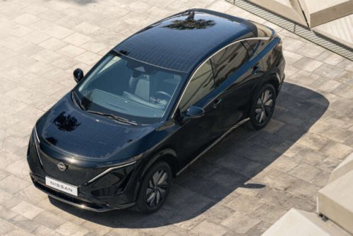 Nissan Ariya charges via solar panels &ndash; 23 km of free range per day, up to 65% fewer charging stops