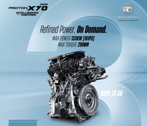 2026 Proton X70 MC3 launching Jan 8, 4pm &ndash; 181 PS/290 Nm 1.5L turbo i-GT 4-cyl from X50 FL confirmed