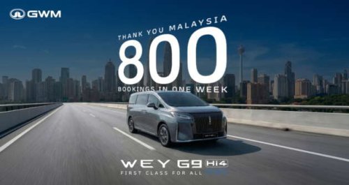 GWM Wey G9 Hi4 PHEV &ndash; 800 bookings for RM269,800 MPV in the first week following its Malaysian launch