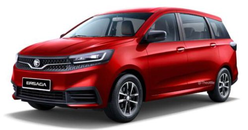 Proton Saga MPV rendered by Theophilus Chin &ndash; AMA platform-based people-mover shown with MC3 styling