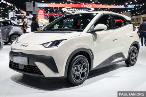 BYD Atto 1 launched in Thailand &ndash; brand&rsquo;s cheapest EV; 75 PS, up to 304 km WLTP; priced from RM52k