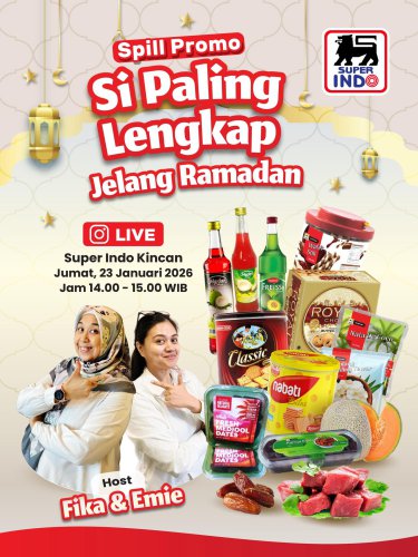 Promo Superindo Hari Ini 22 Januari - 4 Maret 2026, Hemat hingga 40 Persen