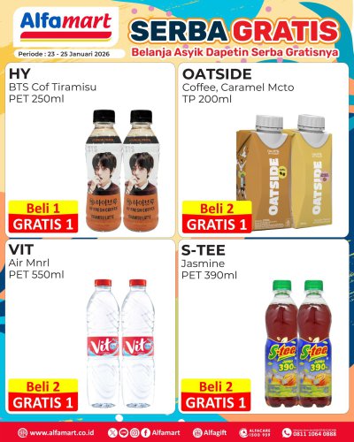 Promo Alfamart Hari Ini 23-31 Januari 2026, Diskon Menarik untuk Semua Kebutuhan